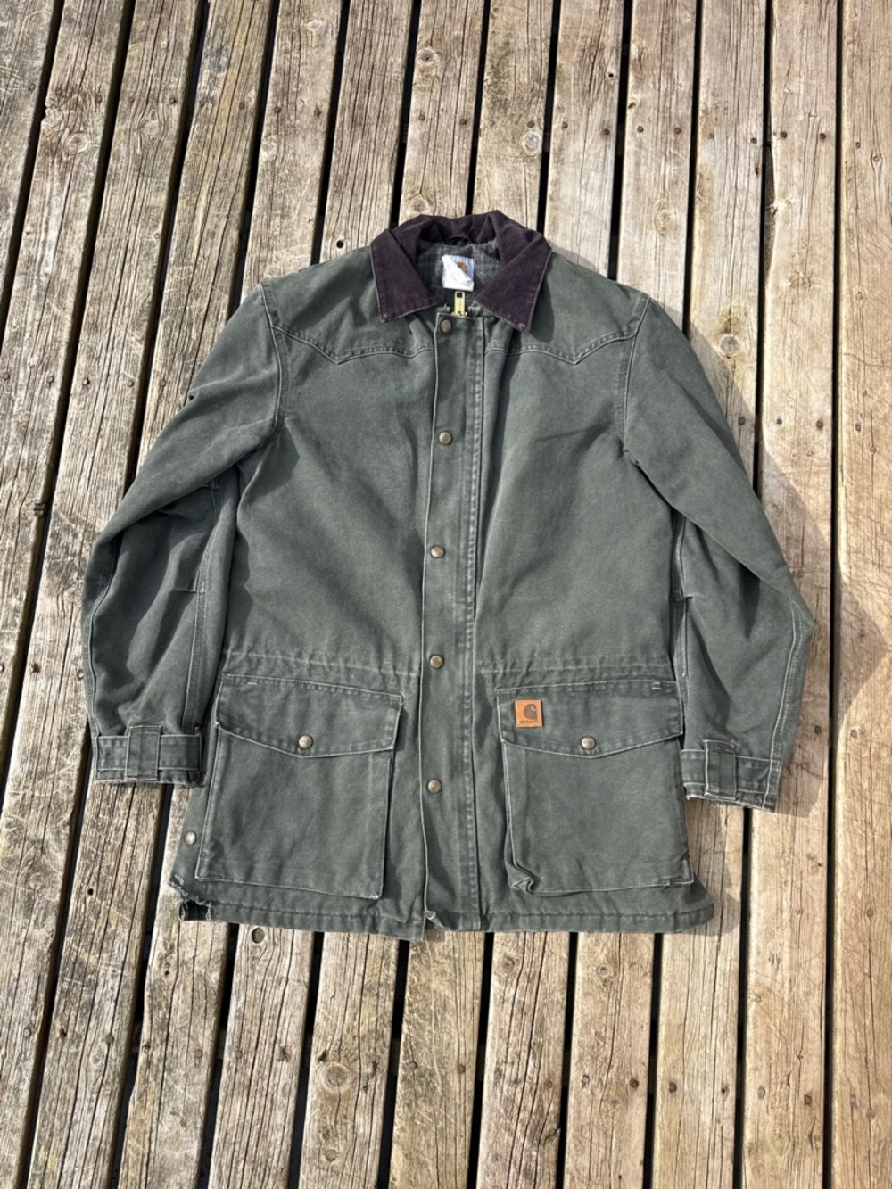 Vintage Carhartt Men’s C52 “MOS” Chore Coat (S)